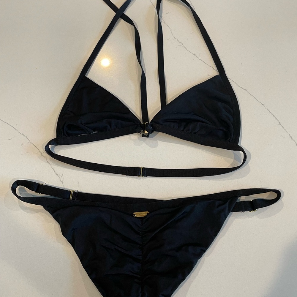 Beach Bunny Black Studded Triangle Bikini - Picture 2 of 2